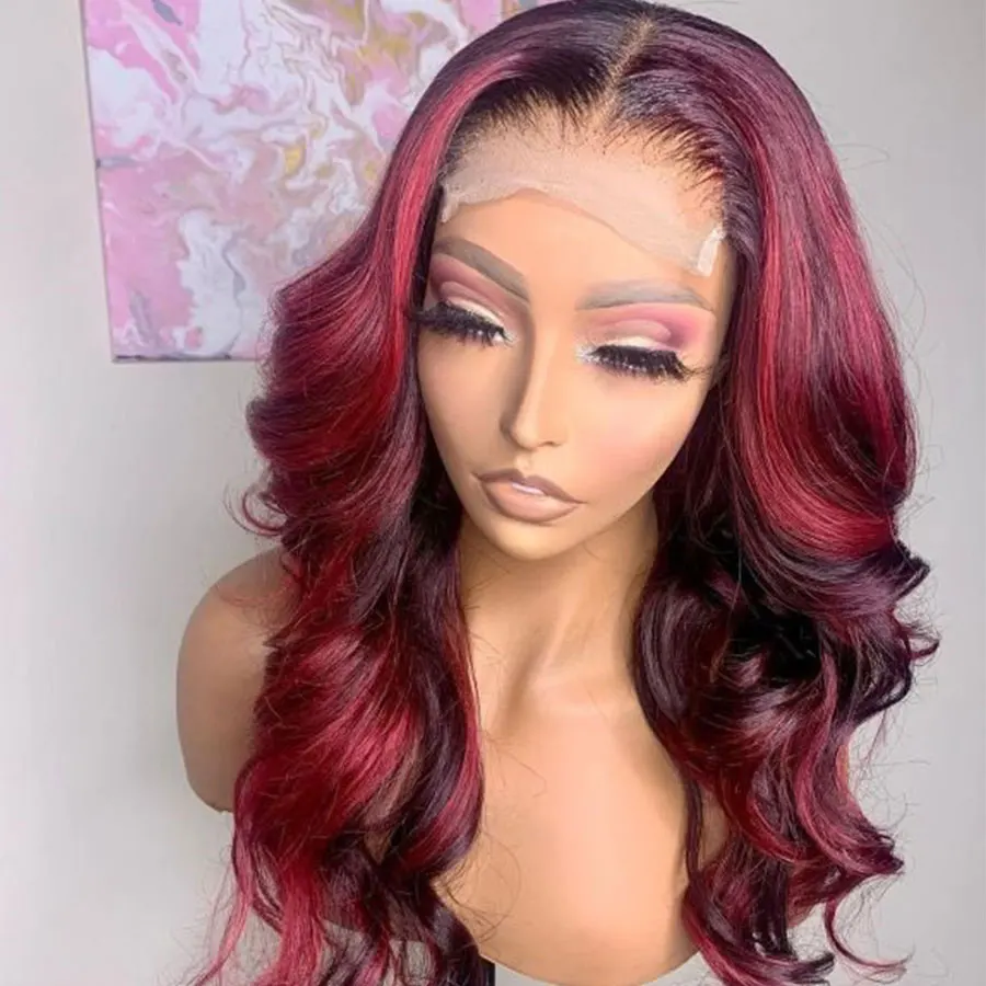 Highlight 99J Burgundy Hd Transparent Lace Front Wigs Ombre Red Body Wave Wavy 13X6 Lace Frontal Human Hair Wig For Black Women
Highlight 99J Burgundy Hd Transparent Lace Front Wigs Ombre Red Body Wave Wavy 13X6 Lace Frontal Human Hair Wig For Black Women