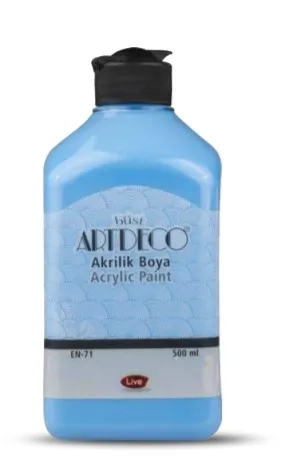 Artdeco Acrylic Paint 500 ml-Canvas, raw wood, glass, metal, porcelain, polyester, ceramic, carton for acrylic paint.
Artdeco Acrylic Paint 500 ml-Canvas, raw wood, glass, metal, porcelain, polyester, ceramic, carton for acrylic paint.