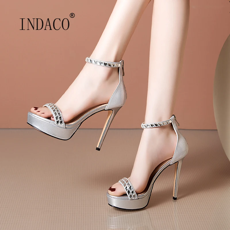 Sandals Women 2021 Women Platform Sandals Summer Silver High Heels Shoes 12cm Thin Heel Rhinestone Party Shoes
Sandals Women 2021 Women Platform Sandals Summer Silver High Heels Shoes 12cm Thin Heel Rhinestone Party Shoes