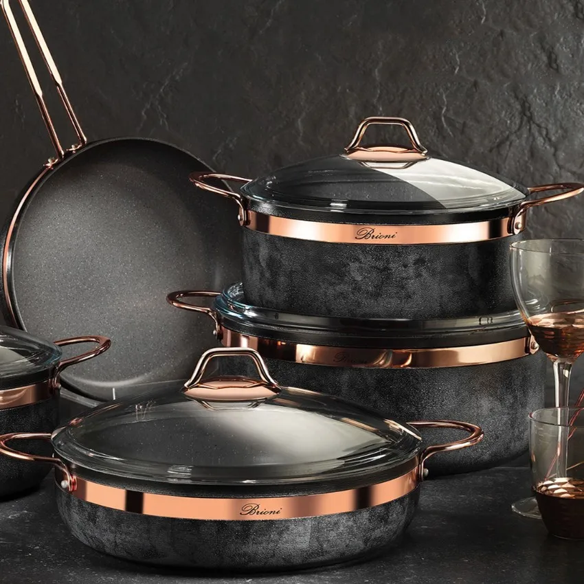 Royal Stone 7 Parça Stone гранитный набор кастрюль-Антрацит медь. Набор посуды из гранита и индейки. Подарочный набор ведра
Royal Stone 7 Parça Stone гранитный набор кастрюль-Антрацит медь. Набор посуды из гранита и индейки. Подарочный набор ведра