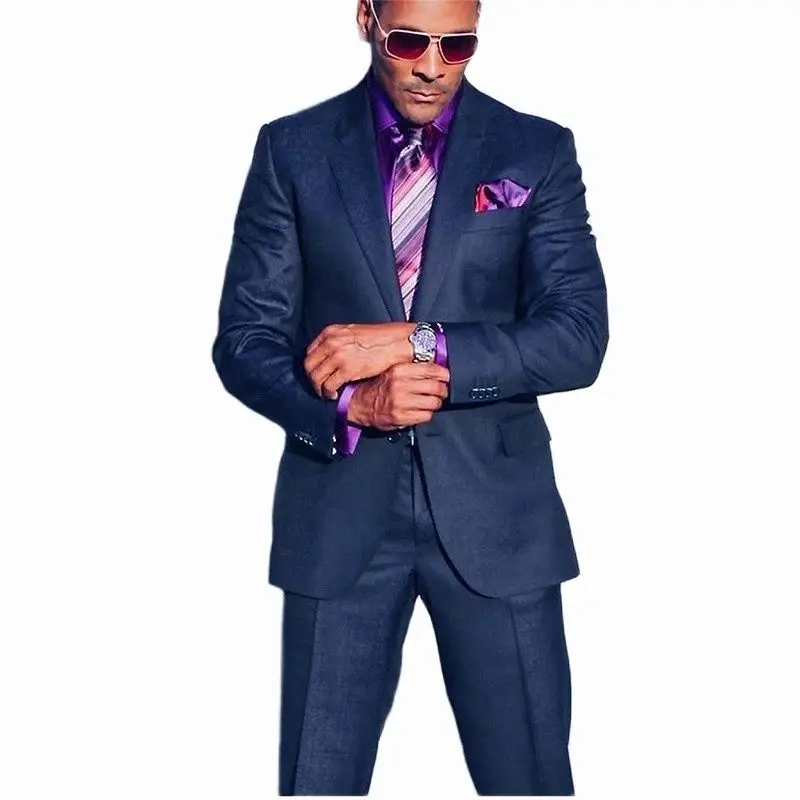 Navy Blue Men Suits 2 Pics 2022 Groom Best Man Pants Suit Business Wedding Formal Prom Male Suit ( Blazer + Pants )
Navy Blue Men Suits 2 Pics 2022 Groom Best Man Pants Suit Business Wedding Formal Prom Male Suit ( Blazer + Pants )
