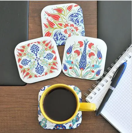 4pcs Non-slip Table Coaster Set Heat Resistant Metal Mat Drink coffee ethnic pattern, ethnic traditional Coasters,Gift, mug pat
4pcs Non-slip Table Coaster Set Heat Resistant Metal Mat Drink coffee ethnic pattern, ethnic traditional Coasters,Gift, mug pat
