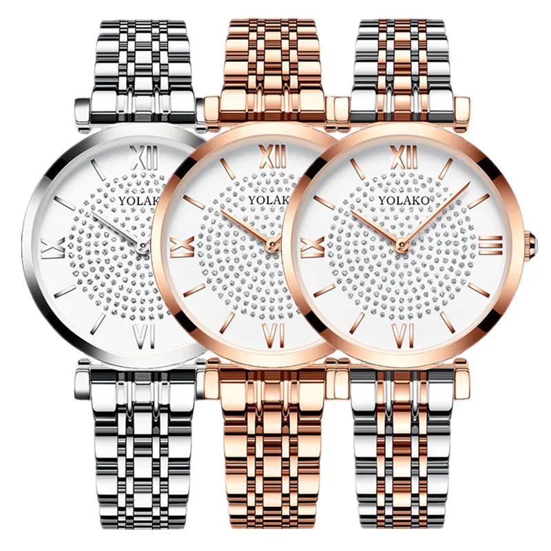 Watches Women Fashion Luxury Stainless Steel Magnetic Buckle Strap Refractive surface Luminous Dial Ladies Quartz Watch
Watches Women Fashion Luxury Stainless Steel Magnetic Buckle Strap Refractive surface Luminous Dial Ladies Quartz Watch