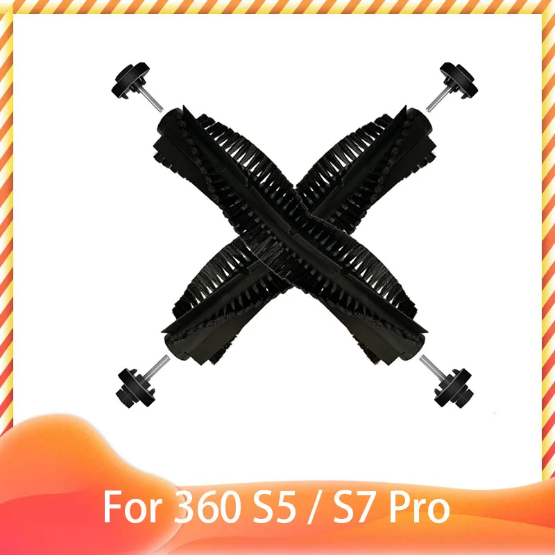 Black Household Washable Main Brush for 360 S5 / S7 Pro Robot Robotic Vacuum Cleaner Sweeper Parts alternative replacement
Black Household Washable Main Brush for 360 S5 / S7 Pro Robot Robotic Vacuum Cleaner Sweeper Parts alternative replacement