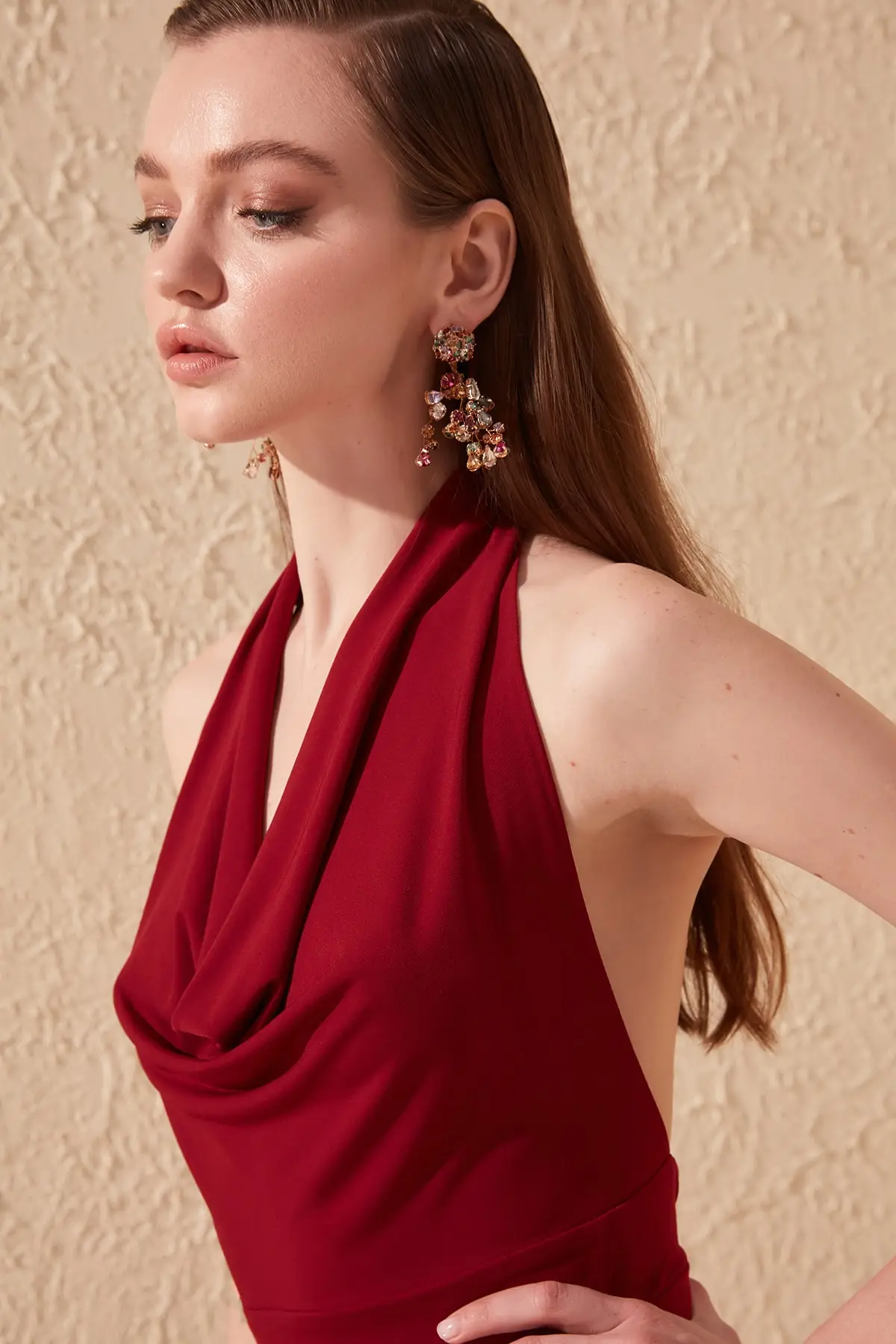 BEYON BURGUNDY WOMEN FUNNEL COLLAR LONG SLEEVE DETAILED SLEEVELESS ELEGANT DRESS NIGHT INVITATION GRADUATION 
BEYON BURGUNDY WOMEN FUNNEL COLLAR LONG SLEEVE DETAILED SLEEVELESS ELEGANT DRESS NIGHT INVITATION GRADUATION