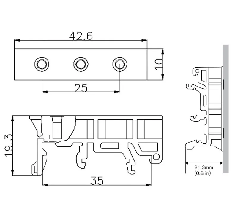 Rail Bracket for Elfin Device ( Rail Bracket Only, without the Elfin Device)