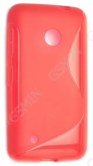 Чехол силиконовый для Nokia Lumia 530 / Dual Sim S-Line TPU (Красный) | Мобильные телефоны и