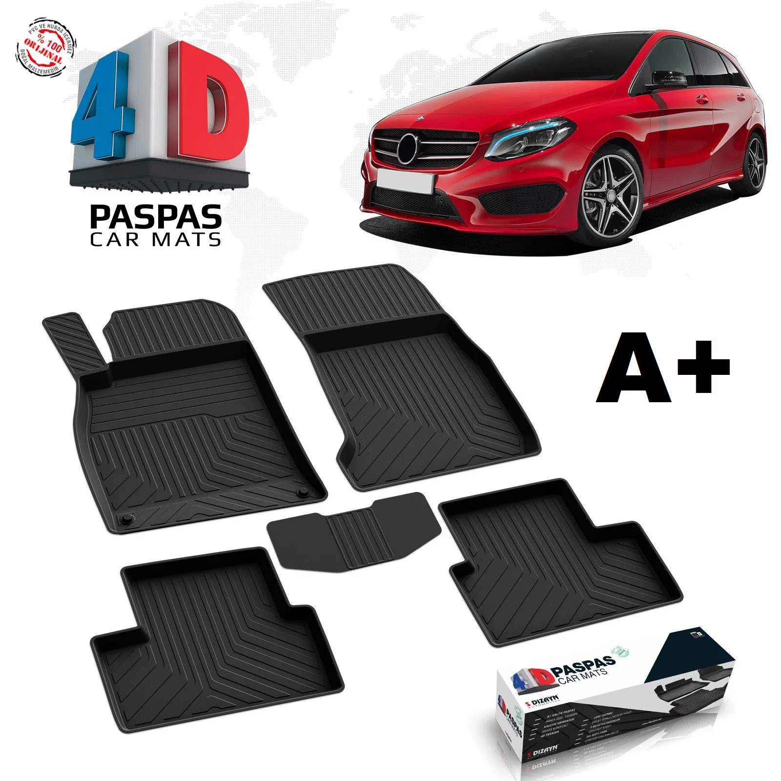 Резиновый коврик для MERCEDES B SERIES W246, модель 2012 2013 2014 2016 2017 2018 2019 2020 2021
Резиновый коврик для MERCEDES B SERIES W246, модель 2012 2013 2014 2016 2017 2018 2019 2020 2021