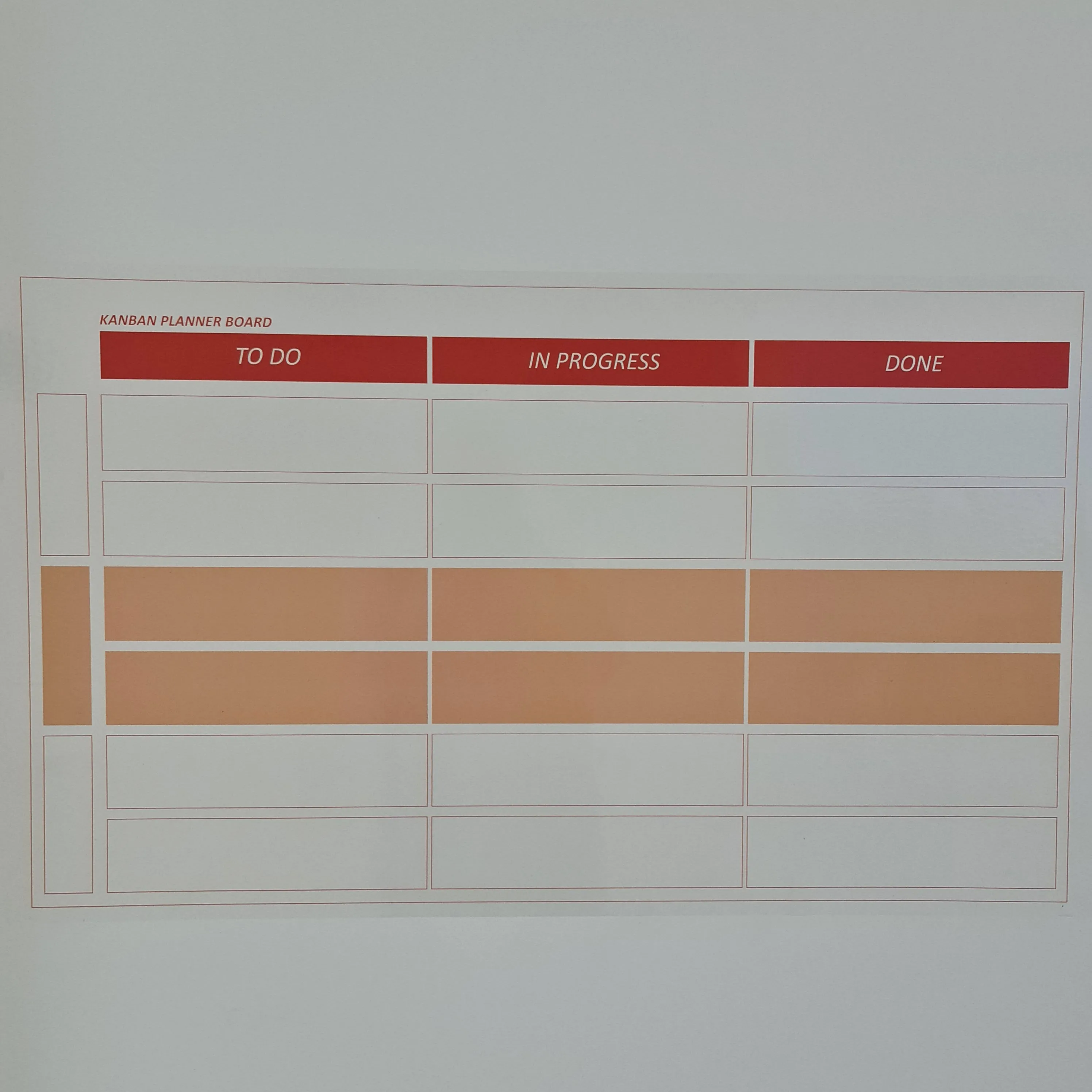 Доска Kanban для планировщика с сухим стиранием прилипает к себе не требует
