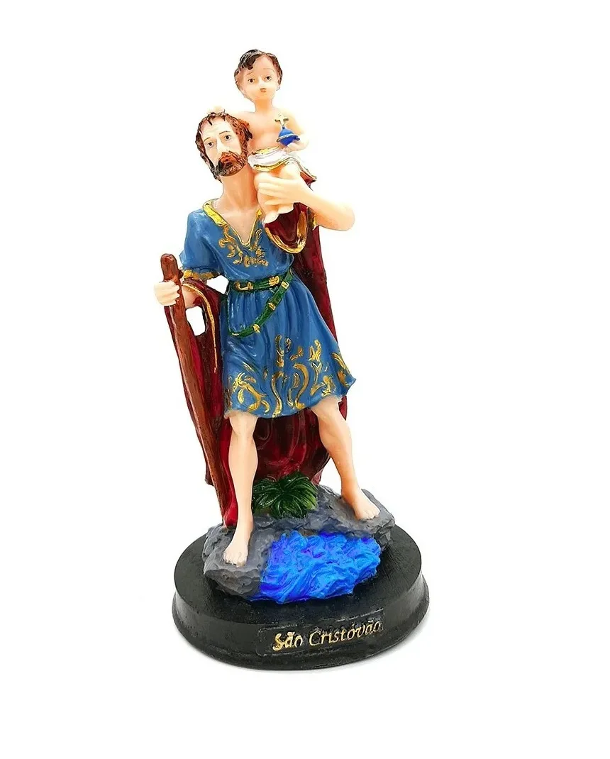 Image Saint Christopher Resin 15 Cm Holy Sculpture King Shango Patron of Drivers and Protector of travelers
Image Saint Christopher Resin 15 Cm Holy Sculpture King Shango Patron of Drivers and Protector of travelers