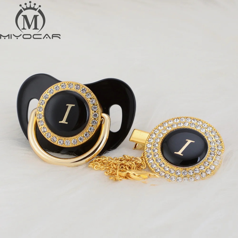 MIYOCAR beautiful bling pacifier and pacifier clip set name Initials letter I unique BPA free dummy bling unique design LI
MIYOCAR beautiful bling pacifier and pacifier clip set name Initials letter I unique BPA free dummy bling unique design LI