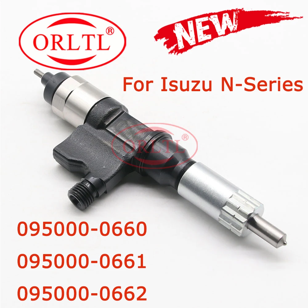 

ORLTL Auto Fuel Injector 095000-066# Diesel Injector 095000-0660 095000-0661 095000-0662 for Denso Isuzu N-Series 4HK1 5.2L