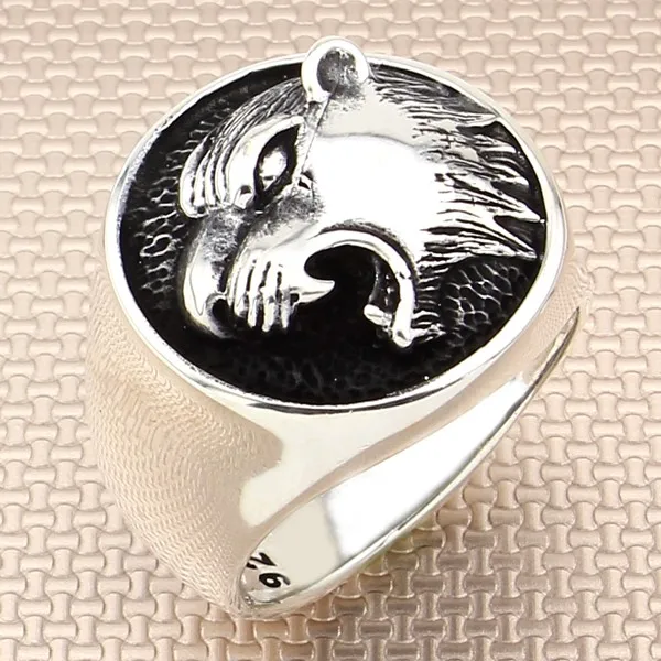 Men's Silver Ring Animal Tiger Motif Solid 925 Sterling Quality Elegant Excellent Impressive Design New Charming Extraordinary
Men's Silver Ring Animal Tiger Motif Solid 925 Sterling Quality Elegant Excellent Impressive Design New Charming Extraordinary