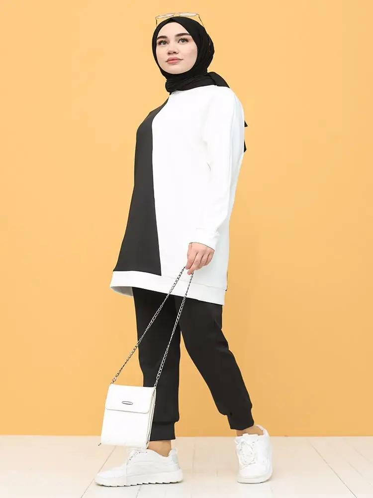 Scuba Fabric Garnished Tunic Trousers Double Suit 2 Piece Women's Sets Crew Neck Tunic High Waist Wide Leg Four Seasons
Scuba Fabric Garnished Tunic Trousers Double Suit 2 Piece Women's Sets Crew Neck Tunic High Waist Wide Leg Four Seasons