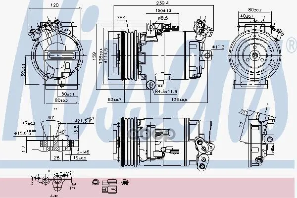 Компрессор Nissan Qashqai 07- 89346 Nissens арт. | Бытовая техника