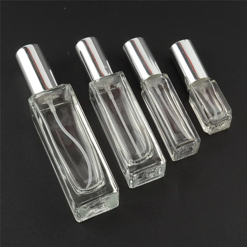 10pcs 5ml 10ml 20ml 30ml 50ml Transparent Glass Spray Bottle Sample Glass Vials Portable Mini Perfume Atomizer Gold Silver black
10pcs 5ml 10ml 20ml 30ml 50ml Transparent Glass Spray Bottle Sample Glass Vials Portable Mini Perfume Atomizer Gold Silver black