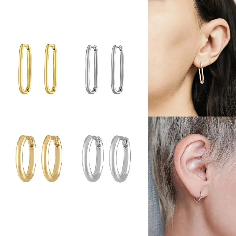 Simple Geometric Hoop Earrings 925 Sterling Silver Gold Circle Huggie Earrings for Women Fashion Punk Jewelry Brincos 2020
Simple Geometric Hoop Earrings 925 Sterling Silver Gold Circle Huggie Earrings for Women Fashion Punk Jewelry Brincos 2020
