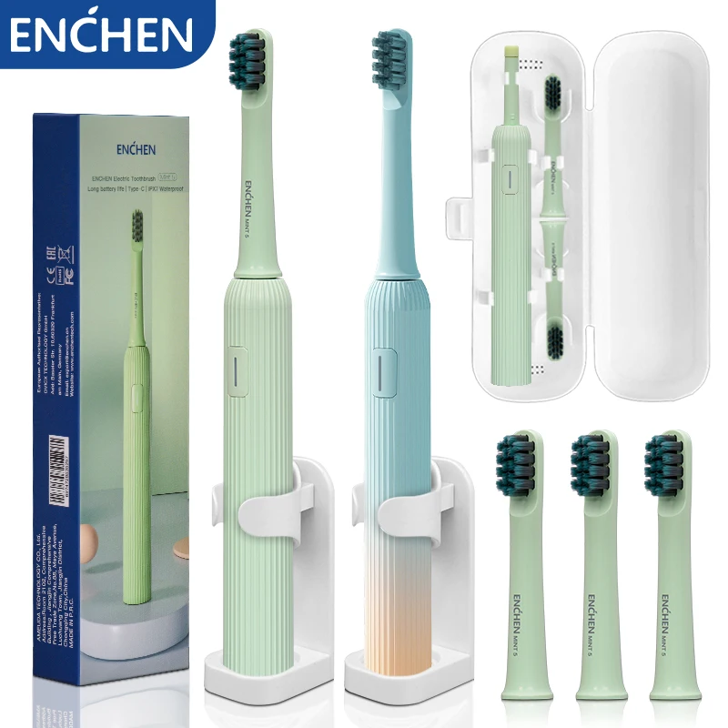 Enchen Sonic Electric Toothbrush with 7 Brushes Smart Timer 2 Hours Fast Charge Lasts up to 30 Days Adult Waterproof Tooth Brush
Enchen Sonic Electric Toothbrush with 7 Brushes Smart Timer 2 Hours Fast Charge Lasts up to 30 Days Adult Waterproof Tooth Brush