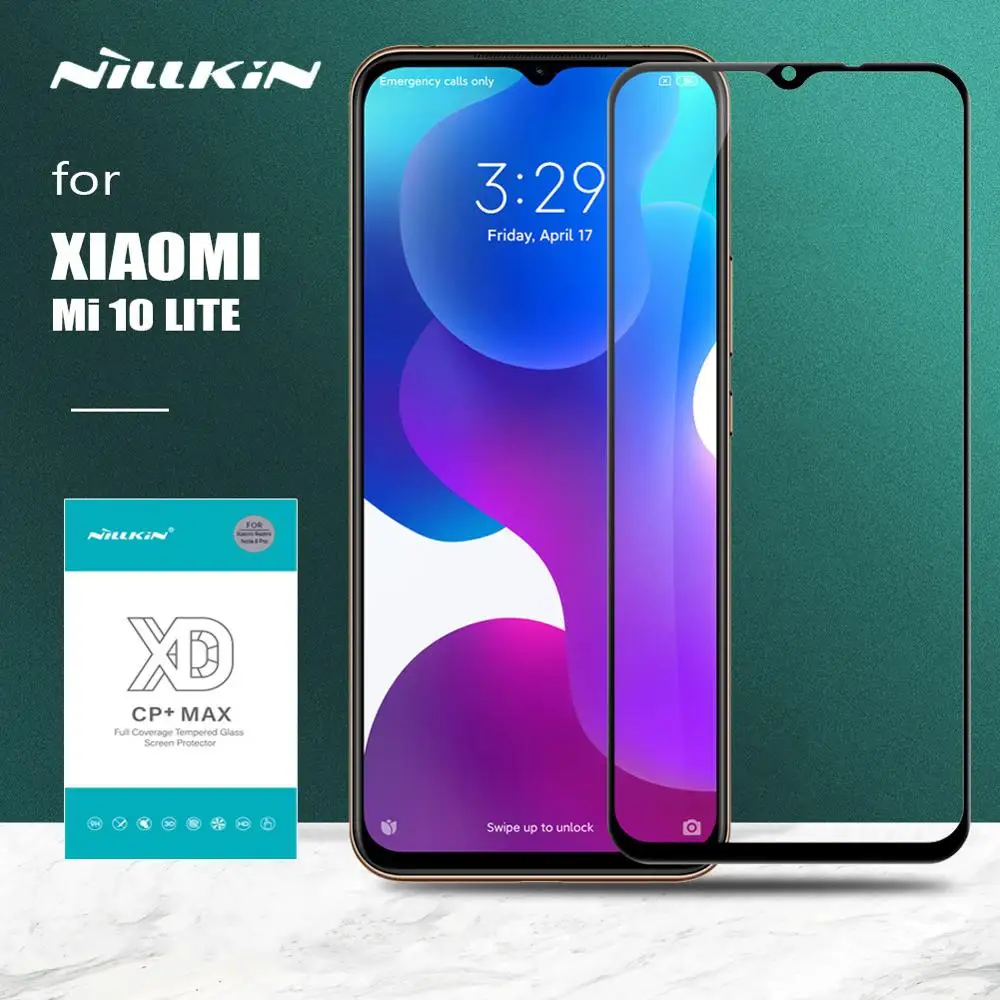 Nillkin для Xiaomi Mi 10 Lite закаленное стекло XD CP + Max 3D полное покрытие Защита экрана Mi10 HD