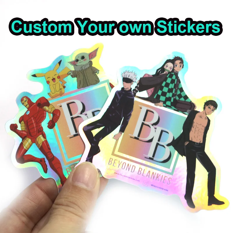 50pcs Custom Holographic Sticker Waterproof Decorative Logo Label Laptop Cartoon Anime Cute Vinyl Stickers Book Decoration
50pcs Custom Holographic Sticker Waterproof Decorative Logo Label Laptop Cartoon Anime Cute Vinyl Stickers Book Decoration