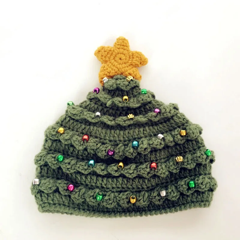 Christmas Hat Santa Sweater Knitted Beanie Christmas Knitted Hat Christmas Gift for Kids Xmas 2021 New Year Decorations
