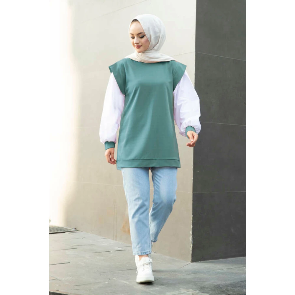 Мусульманская рубашка с детализированным потом, женская мусульманская одежда, Турция, Дубай 2021, летняя мода
Мусульманская рубашка с детализированным потом, женская мусульманская одежда, Турция, Дубай 2021, летняя мода