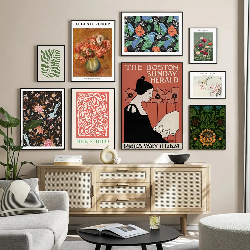 Boho Gallery Poster Eclectic Digital Canvas Painting Vintage Flower Art Print Botanical Wall Picture For Living Room Home Decor
Boho Gallery Poster Eclectic Digital Canvas Painting Vintage Flower Art Print Botanical Wall Picture For Living Room Home Decor