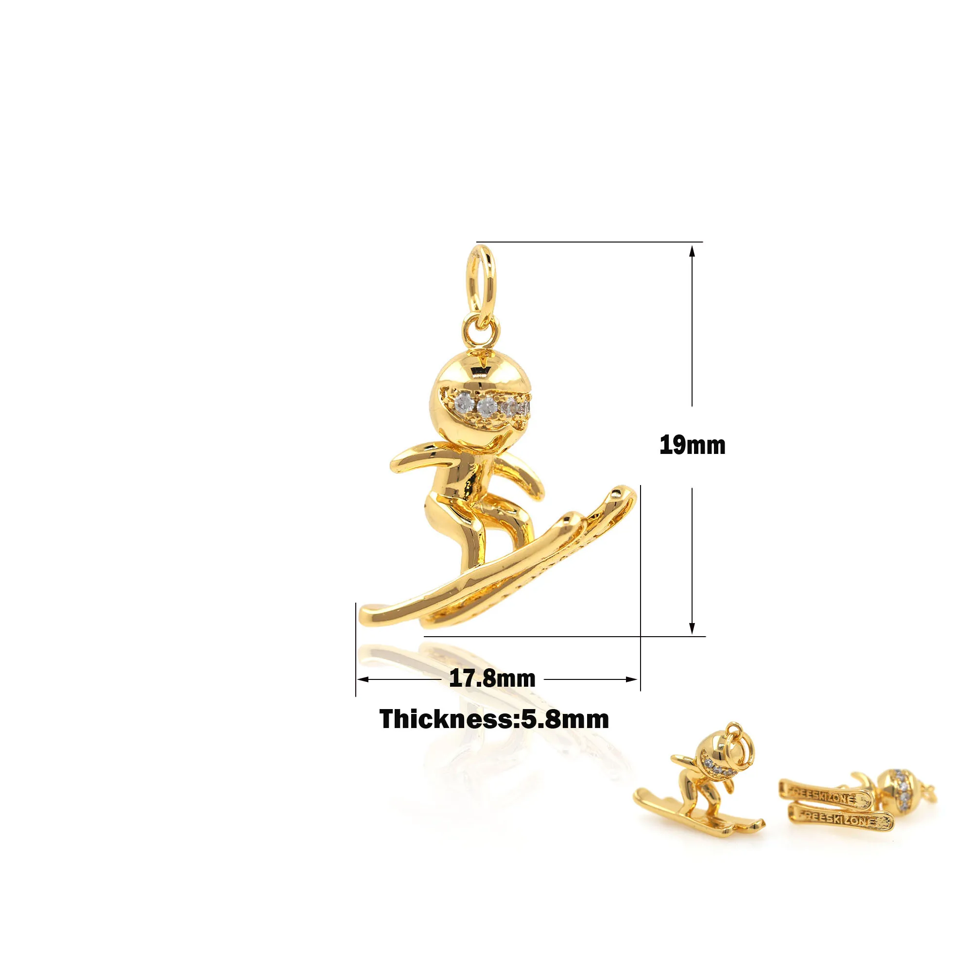 Gold Brass Gold Plated Skateboard Boy Pendant Charm Jewelry Making Supplies DIY Discover Accessories Charm Supply
Gold Brass Gold Plated Skateboard Boy Pendant Charm Jewelry Making Supplies DIY Discover Accessories Charm Supply