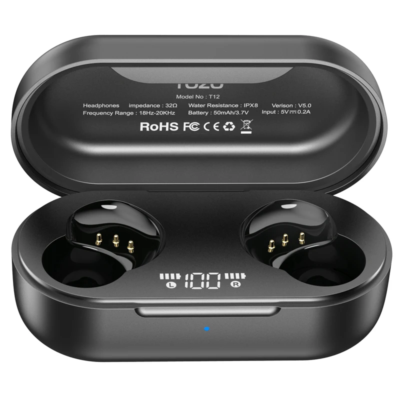 TOZO 2500mAh Earbuds Wireless Charging Case for TOZO T12 Wireless Earbuds (NO Earbuds )
TOZO 2500mAh Earbuds Wireless Charging Case for TOZO T12 Wireless Earbuds (NO Earbuds )