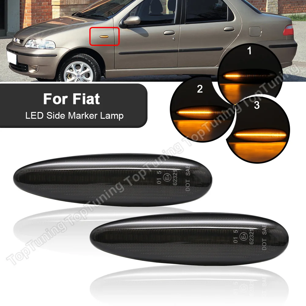 2X Dynamic LED Side Marker Light Flowing Turn Signal Lamp For Fiat Albea Palio 02-06 Marea 96-02 Broavo Brava 95-01HGT Models
2X Dynamic LED Side Marker Light Flowing Turn Signal Lamp For Fiat Albea Palio 02-06 Marea 96-02 Broavo Brava 95-01HGT Models