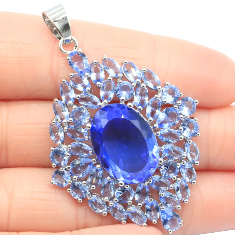 55x36mm Delicate Fine Cut Dazzling Big Created Pink Kunzite Violet Tanzanite Ladies Bride Wedding Silver Pendant Eye Catching
55x36mm Delicate Fine Cut Dazzling Big Created Pink Kunzite Violet Tanzanite Ladies Bride Wedding Silver Pendant Eye Catching