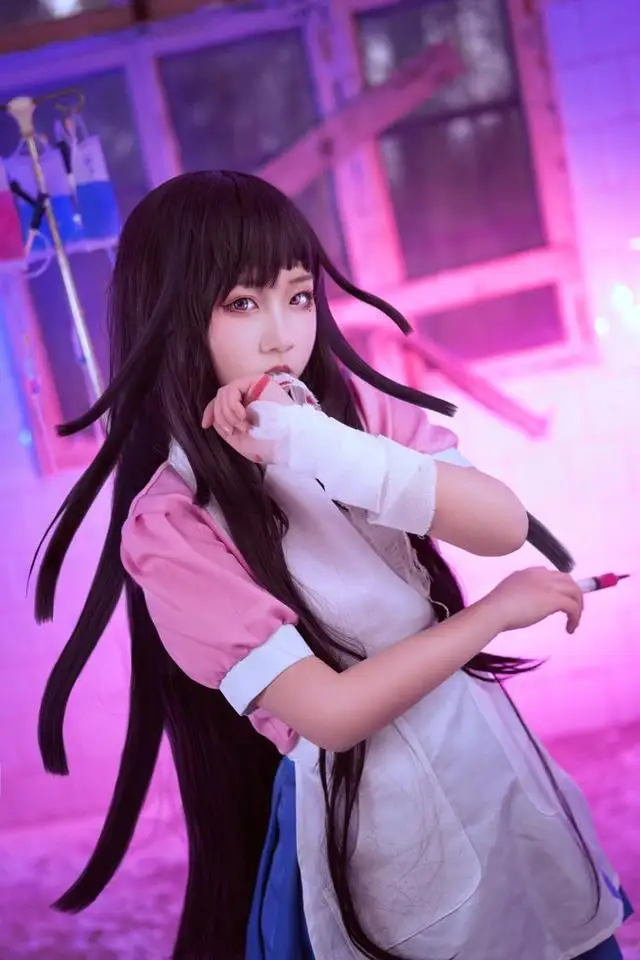 Mikan Tsumiki Cosplay Anime Danganronpa Dangan Ronpa 2 Pink Top Skirt Uniform Halloween Carival Party Costumes For Women Wig 
Mikan Tsumiki Cosplay Anime Danganronpa Dangan Ronpa 2 Pink Top Skirt Uniform Halloween Carival Party Costumes For Women Wig
