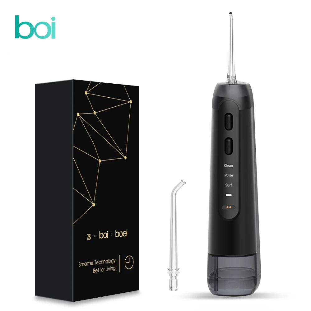 Boi USB Перезаряжаемый ирригатор для полости рта большой емкости 300 мл IPX7