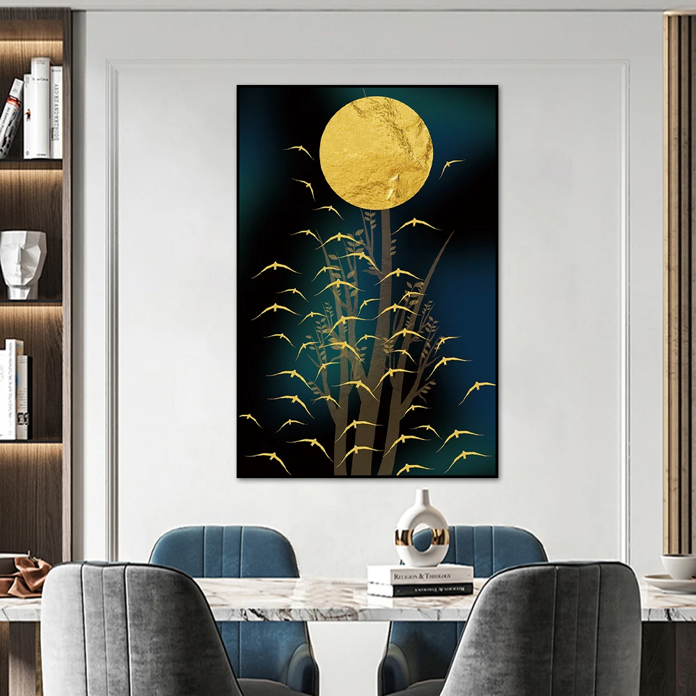 Abstract Bird Moon Landscape Forest Wall Art Canvas Painting Cuadros Posters Nordic Poster Picture Wall Pictures For Living Room
Abstract Bird Moon Landscape Forest Wall Art Canvas Painting Cuadros Posters Nordic Poster Picture Wall Pictures For Living Room