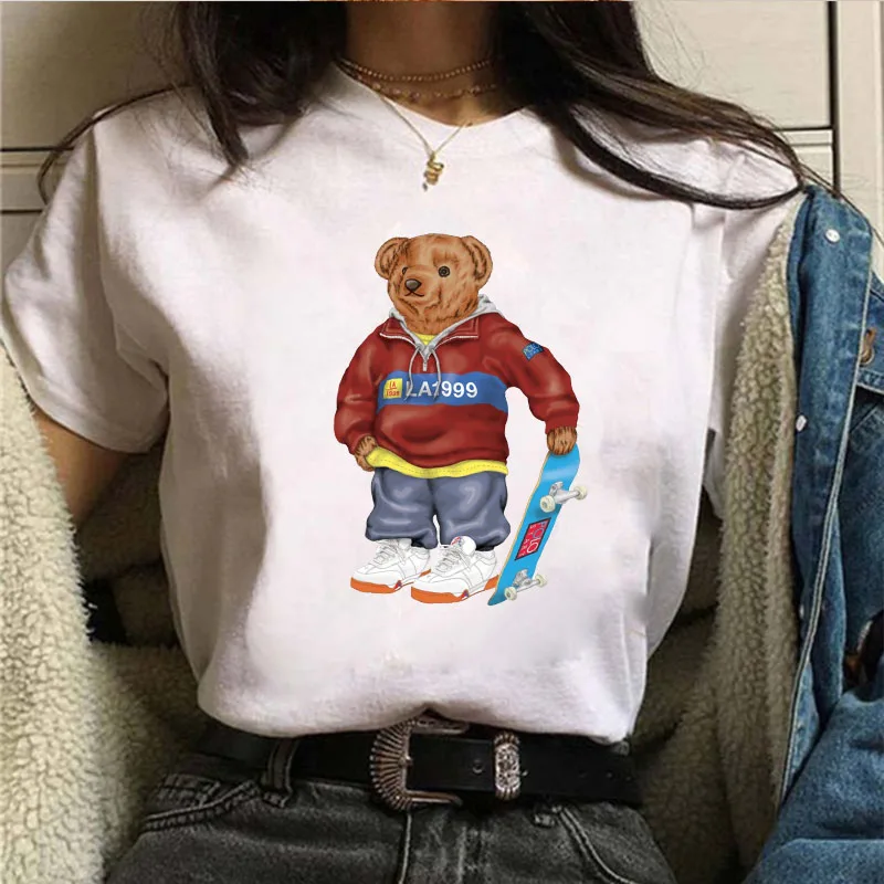 Little Bear Printing Women T-shirt Short Sleeve O-Collar Student Harajuku Women T-Shirt Tops Female Tees Oversized T-Shirt S-4XL
Little Bear Printing Women T-shirt Short Sleeve O-Collar Student Harajuku Women T-Shirt Tops Female Tees Oversized T-Shirt S-4XL