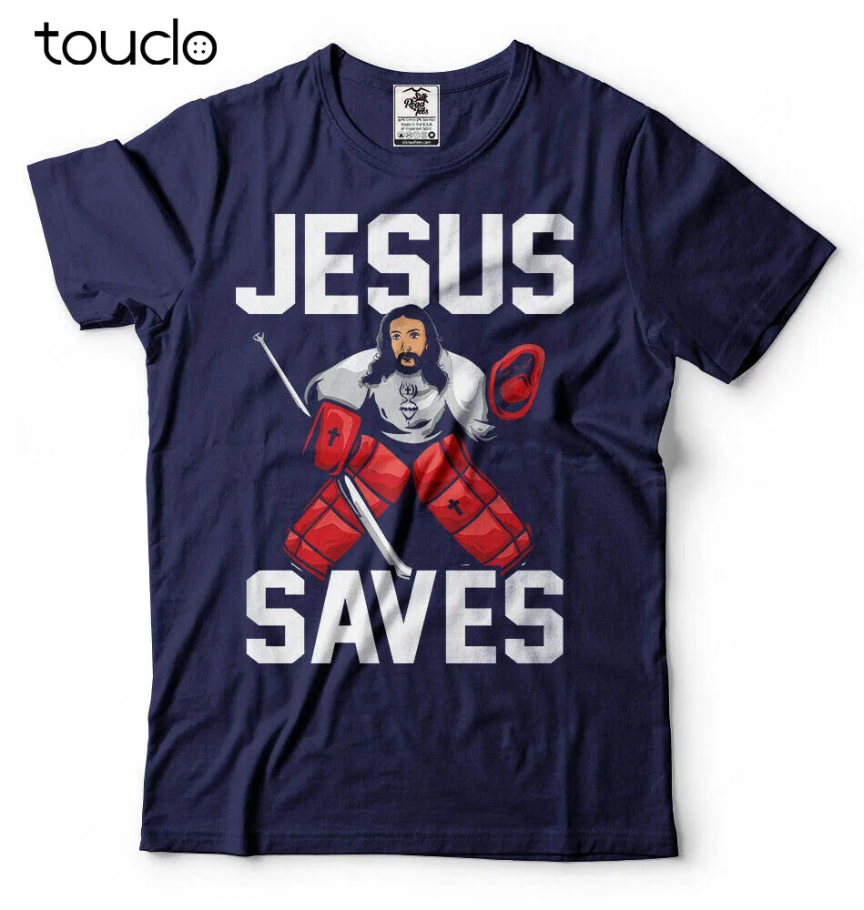 Jesus Saves Ice Hockey T-shirt Mens Sports Shirt Jesus Christ Christian shirt 
Jesus Saves Ice Hockey T-shirt Mens Sports Shirt Jesus Christ Christian shirt