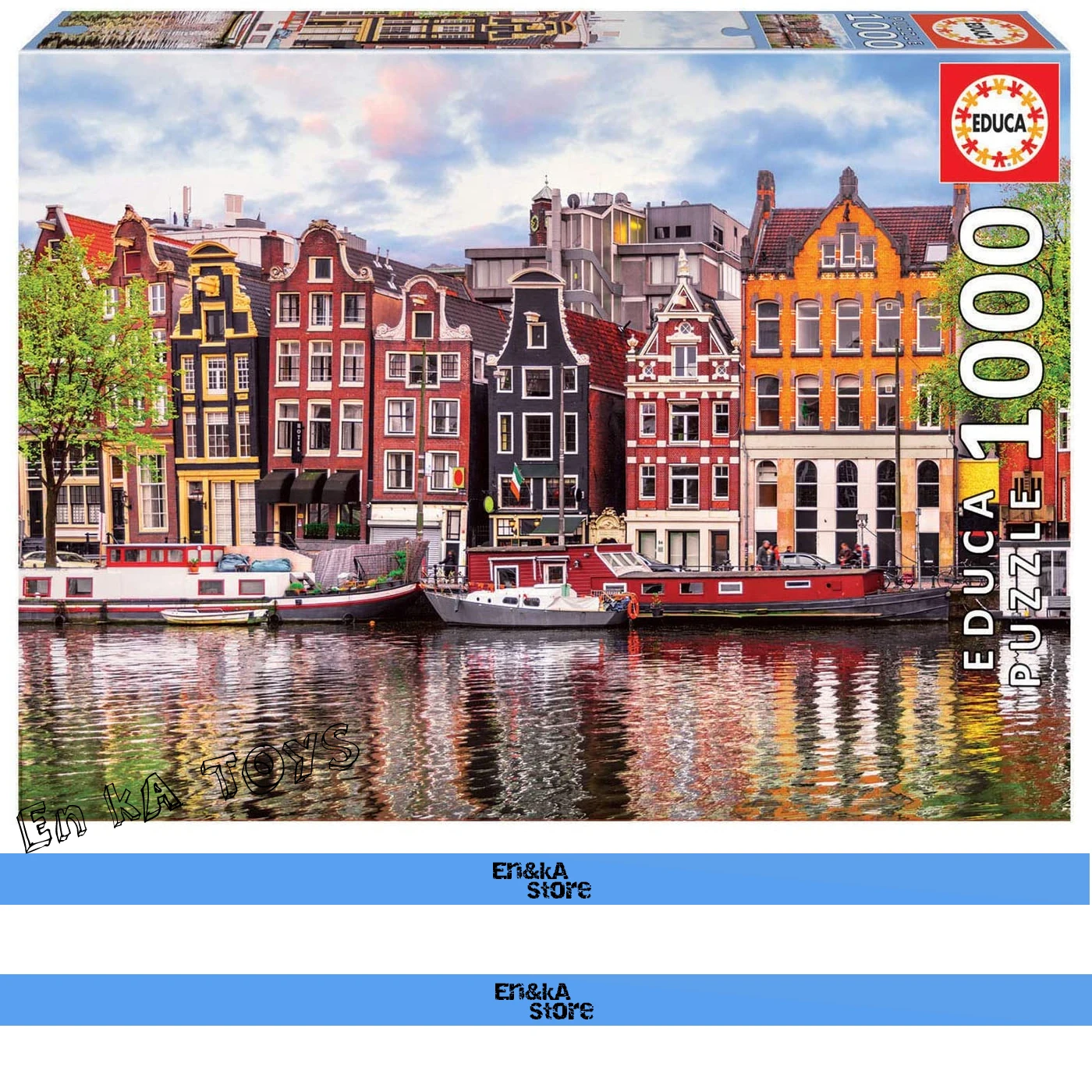 EDUCA DANCING HOUSES, AMSTERDAM Puzzle 1000 Piece Jigsaw for adults Original and High Quality
EDUCA DANCING HOUSES, AMSTERDAM Puzzle 1000 Piece Jigsaw for adults Original and High Quality