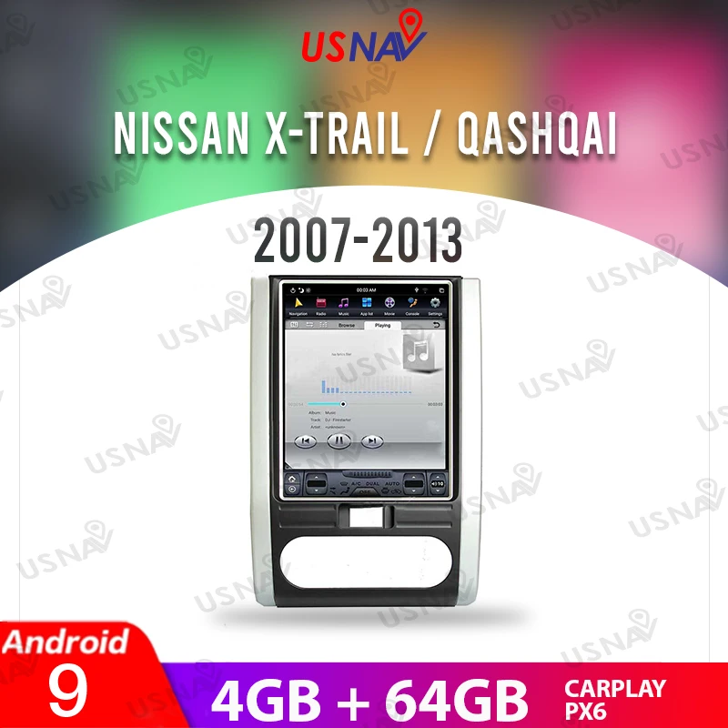 USNAV Tesla Style Screen Android 9 PX6 10.4" For Nissan X-Trail/Qashqai 2007-2013 Car Multimedia GPS Navi Head Unit Stereo Radio
USNAV Tesla Style Screen Android 9 PX6 10.4" For Nissan X-Trail/Qashqai 2007-2013 Car Multimedia GPS Navi Head Unit Stereo Radio