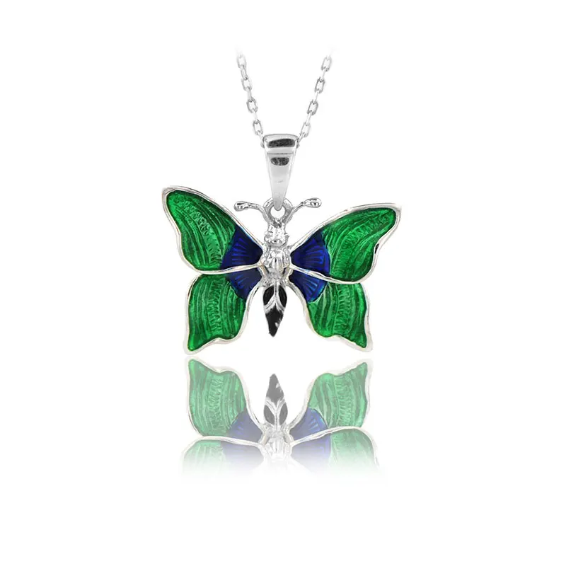 Butterfly Necklace 925 Sterling Silver Colorful Nature Charm Bridesmade Nature Lover Gift
Butterfly Necklace 925 Sterling Silver Colorful Nature Charm Bridesmade Nature Lover Gift