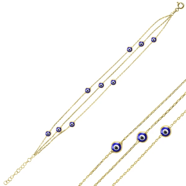 925 Sterling Silver Gold Plated Evil Eyes Multilayer Necklaces Women Devil Pendant Choker Beads Party Jewelry New Luxury Premium
925 Sterling Silver Gold Plated Evil Eyes Multilayer Necklaces Women Devil Pendant Choker Beads Party Jewelry New Luxury Premium