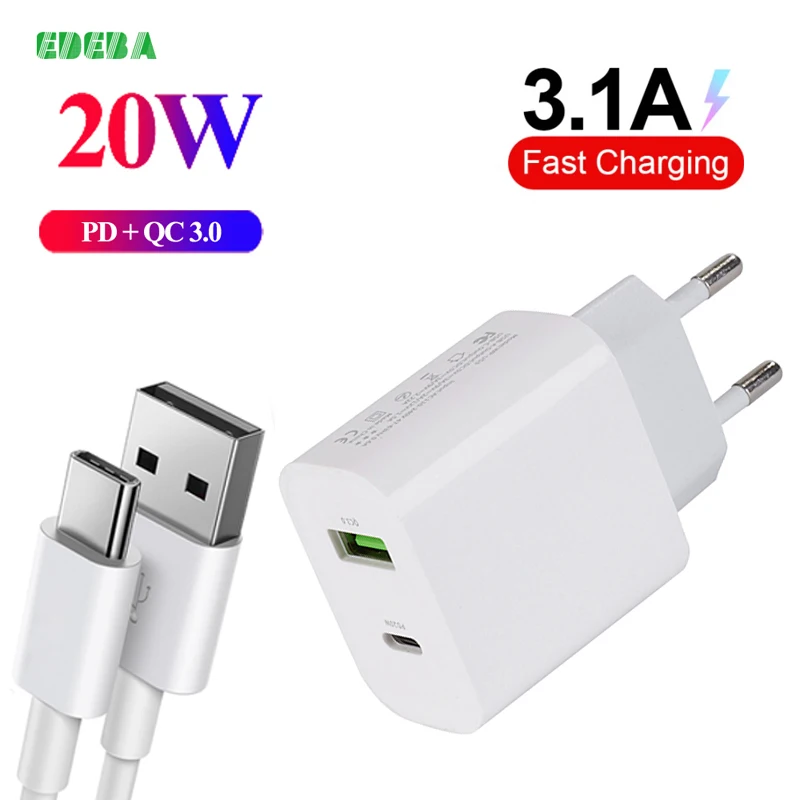 Fast Charging Charger for iPhone 13 12 Pro Max iPad Air pro 20W PD QC 3.0 Fast Wall Charger USB Type C for Xiaomi Sumsung
Fast Charging Charger for iPhone 13 12 Pro Max iPad Air pro 20W PD QC 3.0 Fast Wall Charger USB Type C for Xiaomi Sumsung