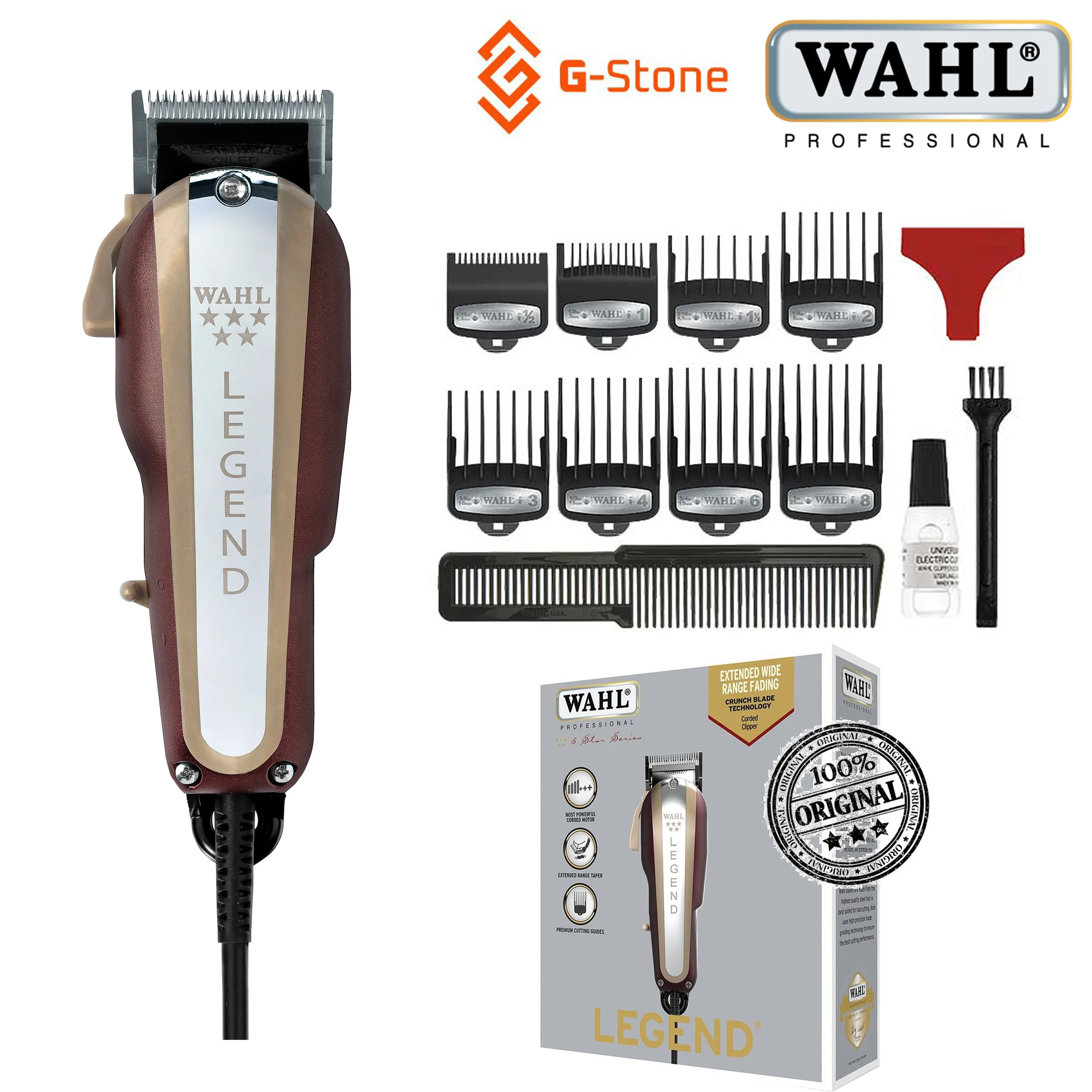 Профессиональная машинка для стрижки волос Wahl Legend серии 5 звезд Мужская
