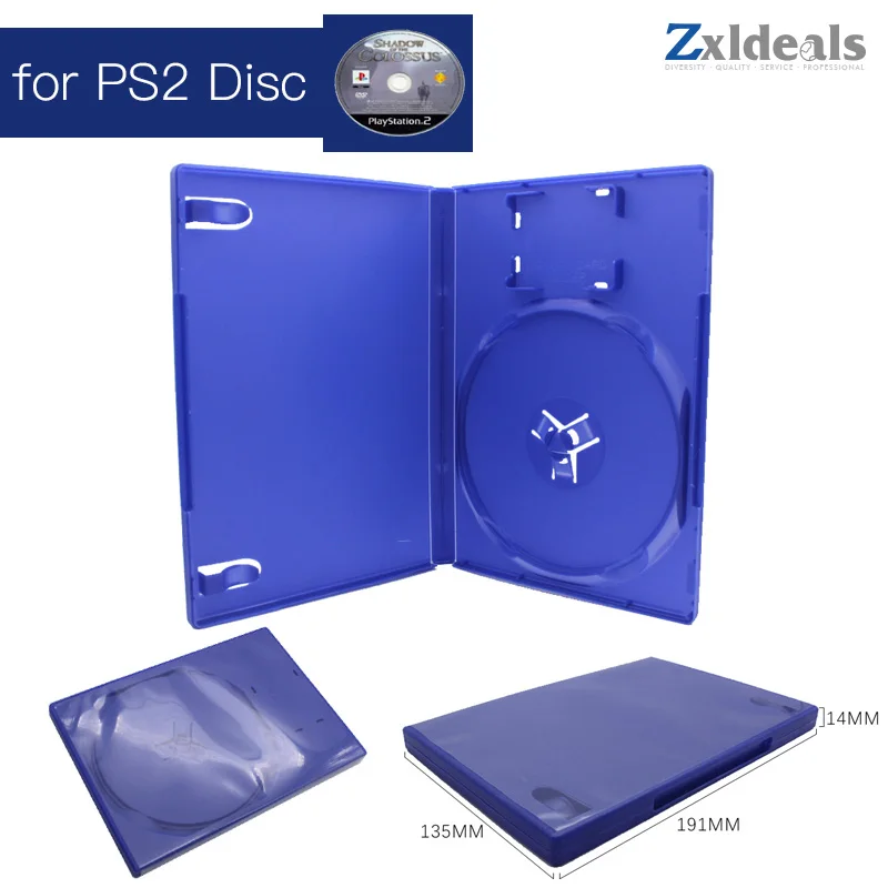 Запасной чехол для PS2 Game Disc запасная синяя игра Playstation 2 Box Single CD|Чехлы| |