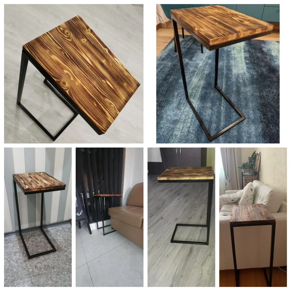 Прикроватный столик Лофт (Loft) прикроватная тумба стол для ноутбука спальни и