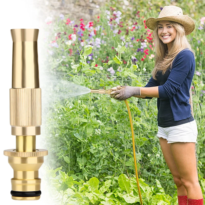 Portable Adjustable Pressure Spray Nozzle Water Gun Brass High Pressure Direct Spray Sprinkler Hose For Home Garden Or Car Wash
Portable Adjustable Pressure Spray Nozzle Water Gun Brass High Pressure Direct Spray Sprinkler Hose For Home Garden Or Car Wash