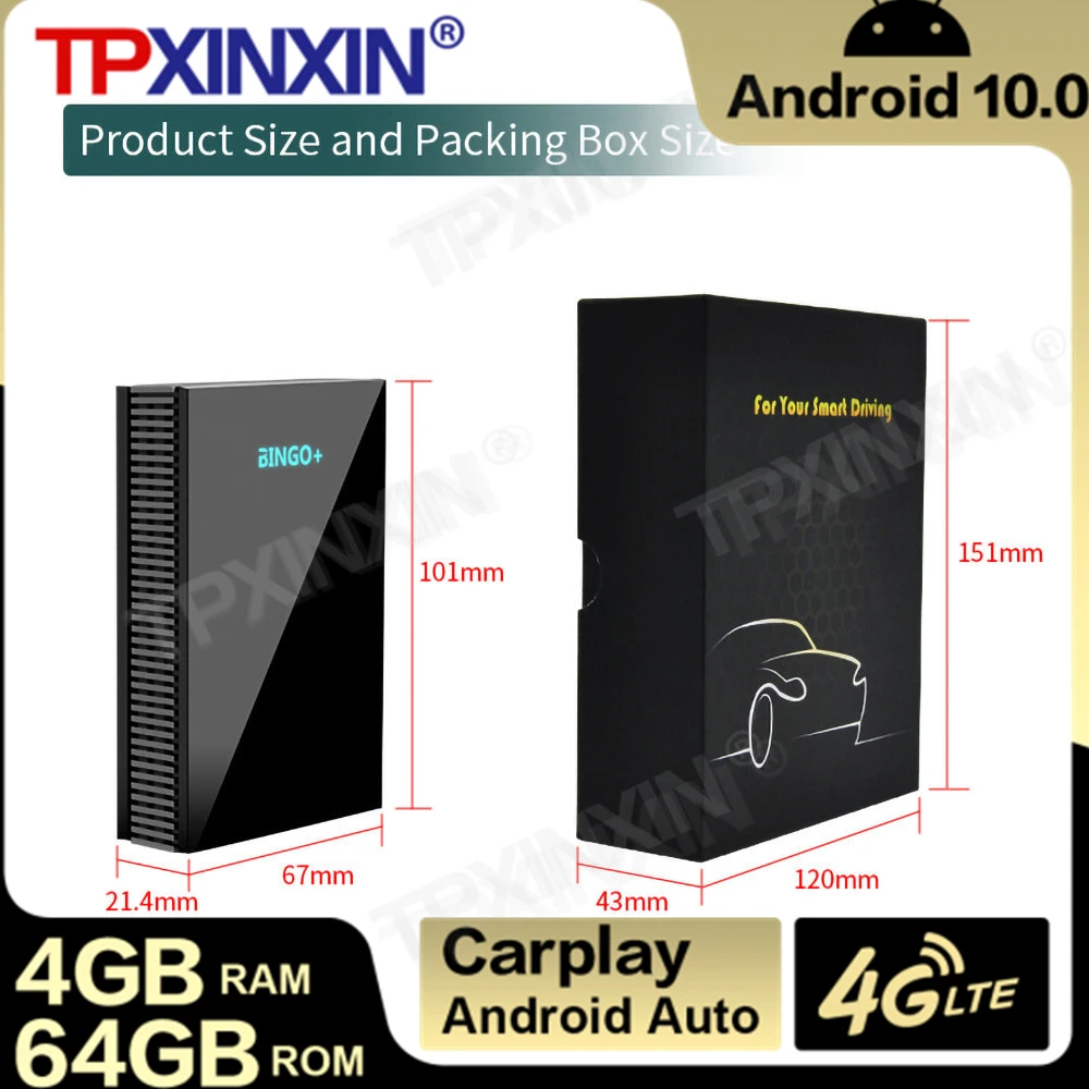 4G Android 10 System Bluetooth Car Apple Carplay AI Box Audio Stereo Video 4+64G Wireless Mirror Link Auto Radio Upgrade Player
4G Android 10 System Bluetooth Car Apple Carplay AI Box Audio Stereo Video 4+64G Wireless Mirror Link Auto Radio Upgrade Player