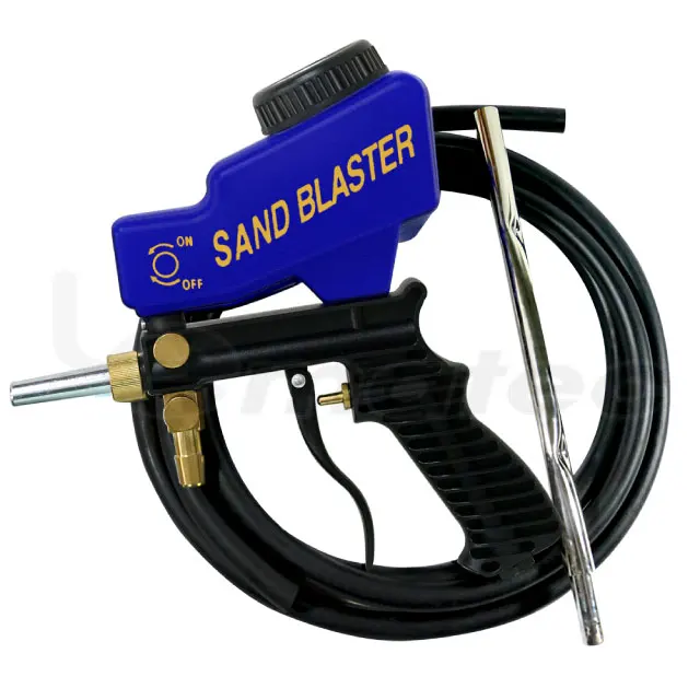 

LEMATEC Sand Blaster With Siphon Hose Gravity Feed Sandblasting Gun for remove rust paint dirt Taiwan Made Sandblaster