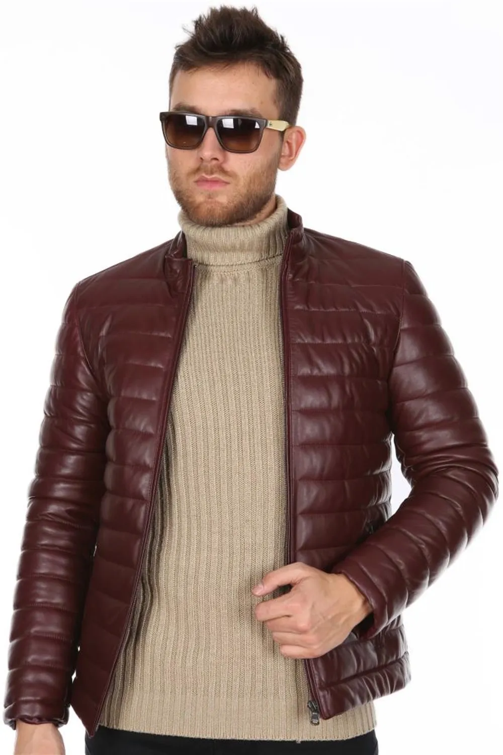 genuine leather men's jacket sport model original lambskin burgundy colour furless 2022 trend appearance made in turkey e-173
genuine leather men's jacket sport model original lambskin burgundy colour furless 2022 trend appearance made in turkey e-173