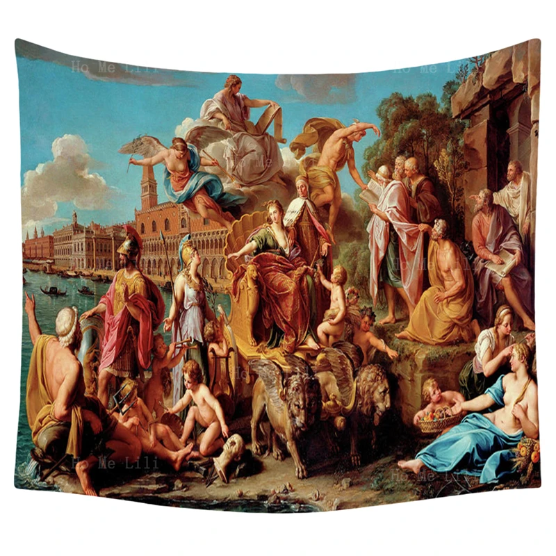 

The Success Of Venice Pompeo Batoni Painting Catholic League Italian War Renaissance Kunst Rococo Style Tapestry By Ho Me Lili
