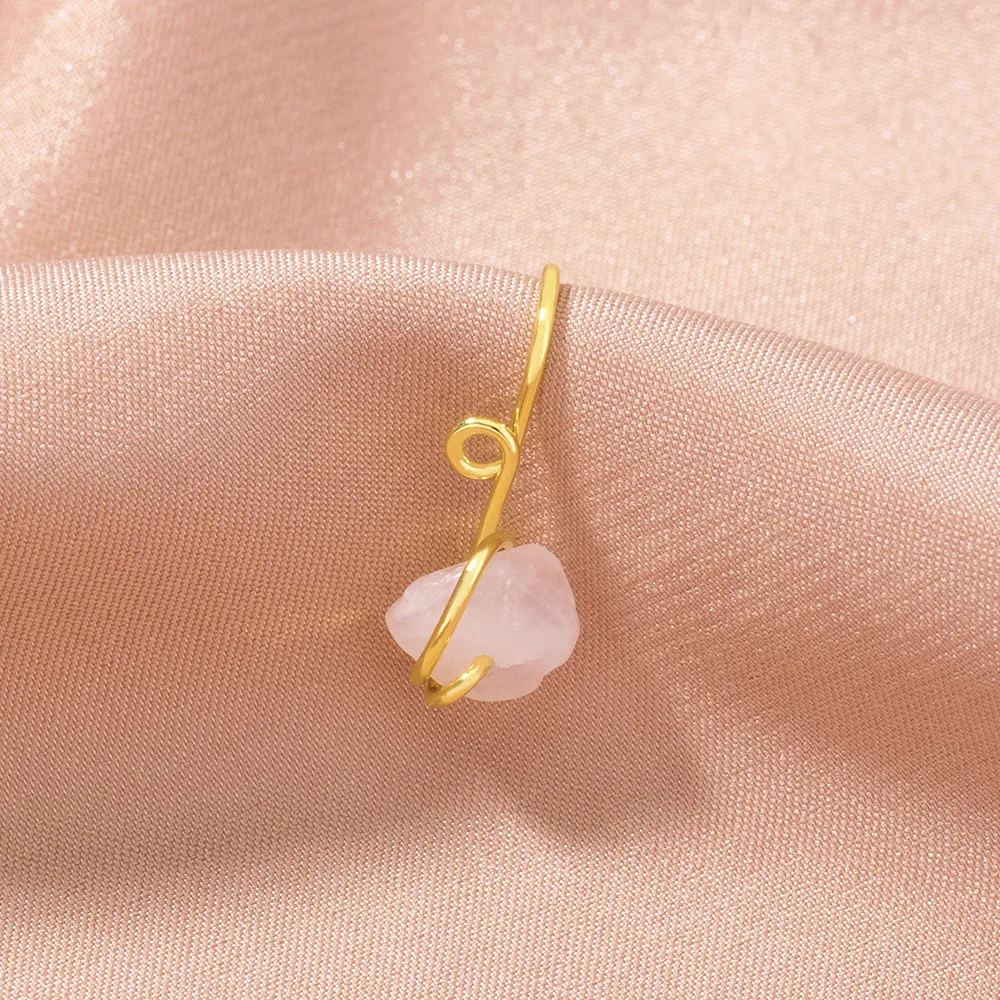 New Natural Stone Fake Nose Cuff Ring For Women Copper Gold Color Non Piercing Women's Fake Nose Ring Trendy Jewelry Gift Party
New Natural Stone Fake Nose Cuff Ring For Women Copper Gold Color Non Piercing Women's Fake Nose Ring Trendy Jewelry Gift Party